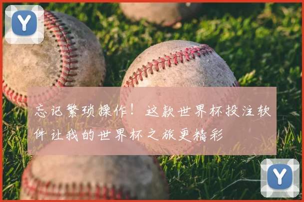忘记繁琐操作!这款世界杯投注软件让我的世界杯之旅更精彩